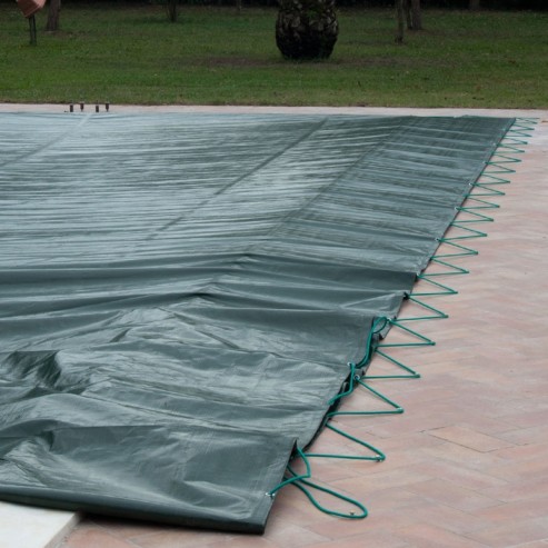 Corda per copertura piscina interrata e fuoriterra. Colore verde