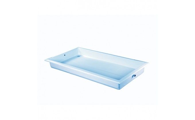 Vasca lavapiedi per piscine altezza 200 mm azzurra