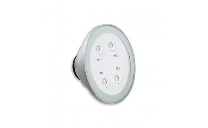 Lampada per piscina 16 LED in acciaio e vetro Mini White